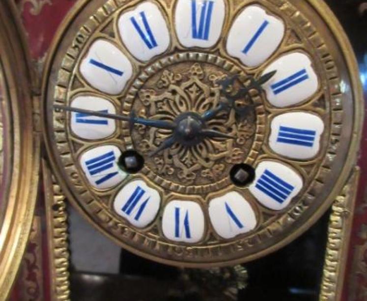 Impressive Mid Victorian Boulle Mantel Clock - Image 2