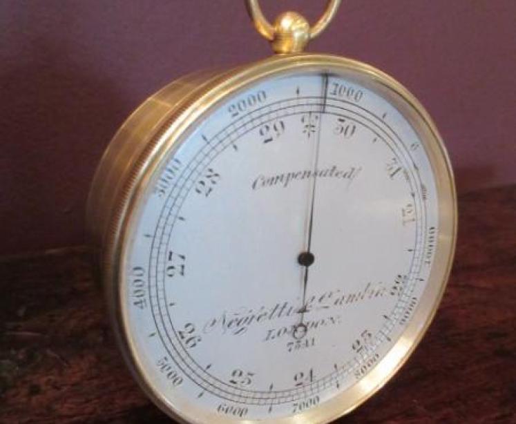 Large Victorian Negretti & Zambra Pocket Barometer - Image 2