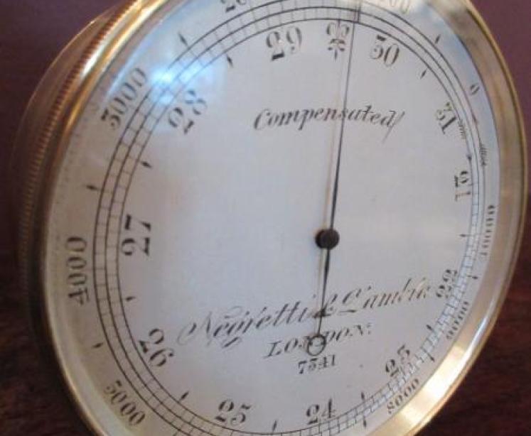 Large Victorian Negretti & Zambra Pocket Barometer - Image 3
