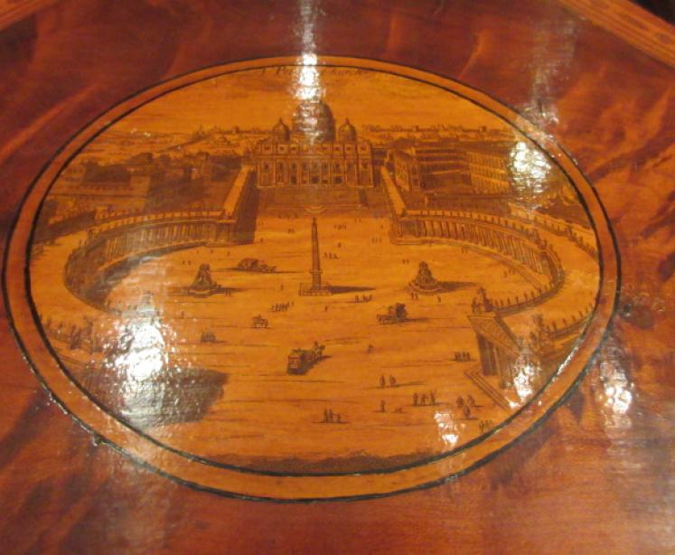 Superb Regency Period Inlaid Lozenge Shaped Box - Image 4