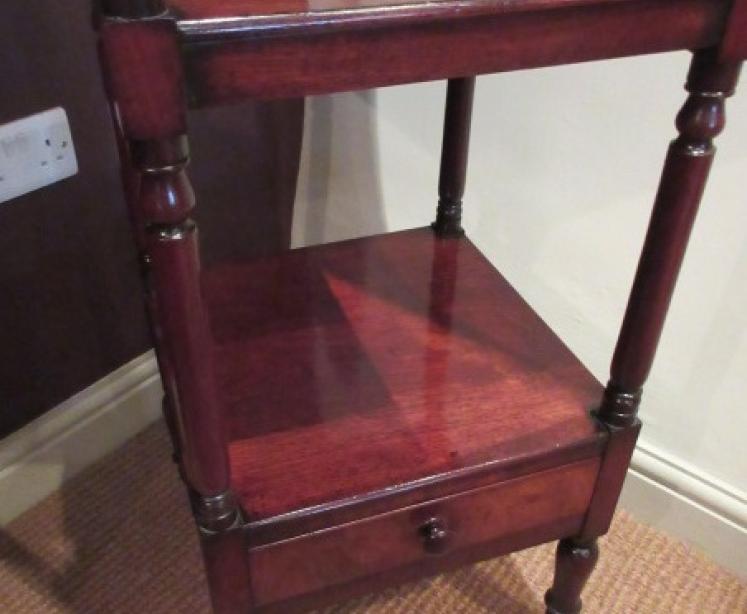 Fine William IV Period Mahogany Four Tier Whatnot - Image 2