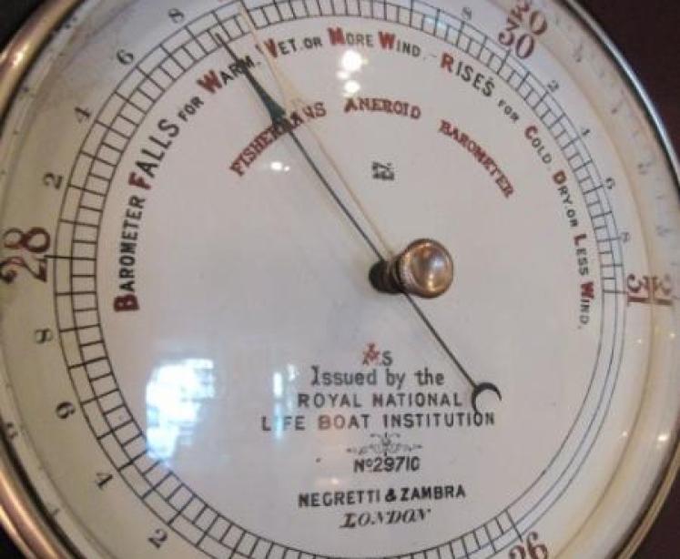 Rare Victorian Negretti & Zambra Fisherman's RNLI Barometer - Image 3