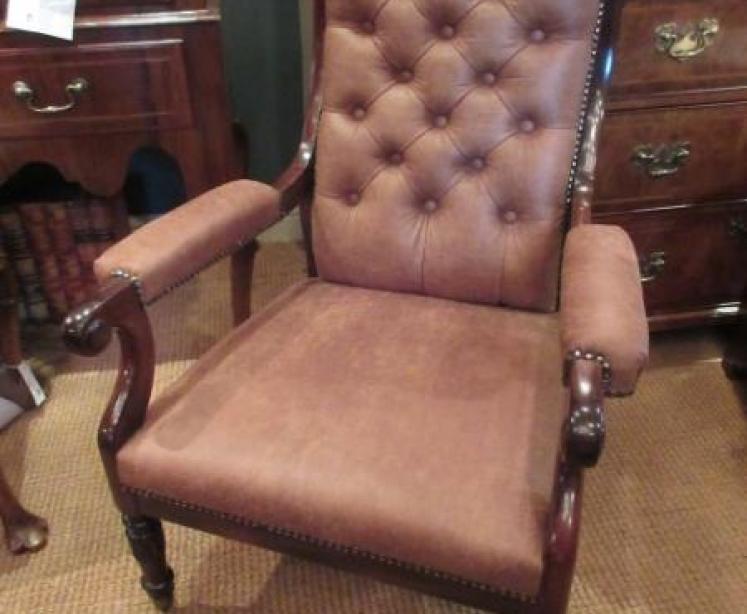 Top  Quality Regency Period Rosewood Open Armchair - Image 1