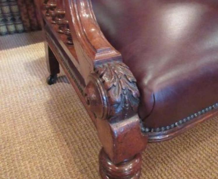 Stunning Pair of Mid Victorian Ladies & Gents Armchairs - Image 4