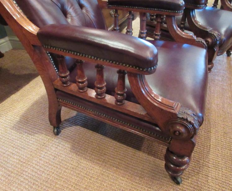 Stunning Pair of Mid Victorian Ladies & Gents Armchairs - Image 5