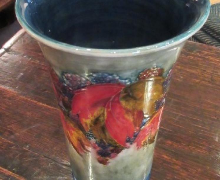 Rare Moorcroft Leaf & Blackberries Flambe Vase - Image 3