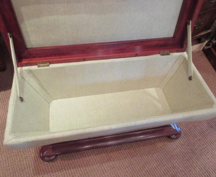 Top Quality Early Victorian Upholstered Ottoman - Image 4