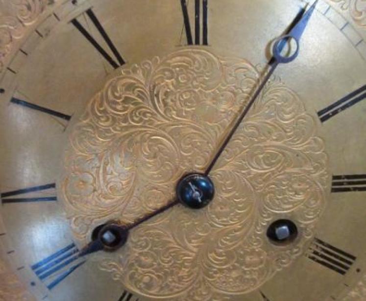 Fine Regency Period Rosewood Striking Library Clock - Image 2