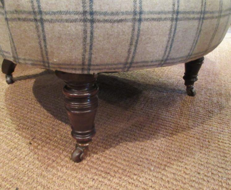 Mid Victorian Upholstered Lamb's of Manchester Armchair - Image 3