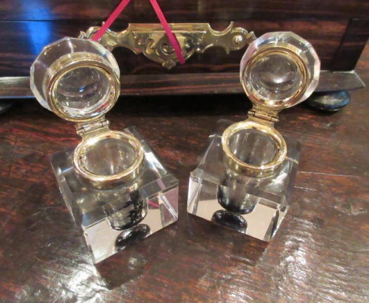 Superb Early Victorian Coromandel Pen & Inkstand - Image 4