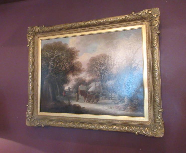 19th Century Oil on Canvas Painting by John Partington - Image 1