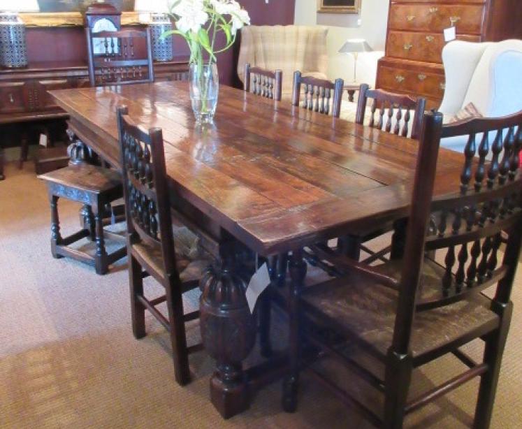 Stunning George II Period Oak Refectory Table - Image 5