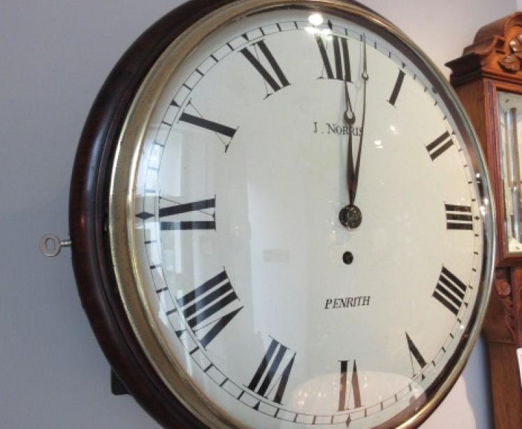 Mid 19th Century Single Fusee Wall Clock - Image 1