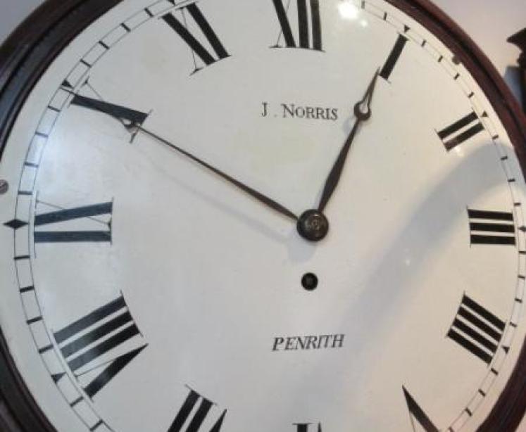 Mid 19th Century Single Fusee Wall Clock - Image 2