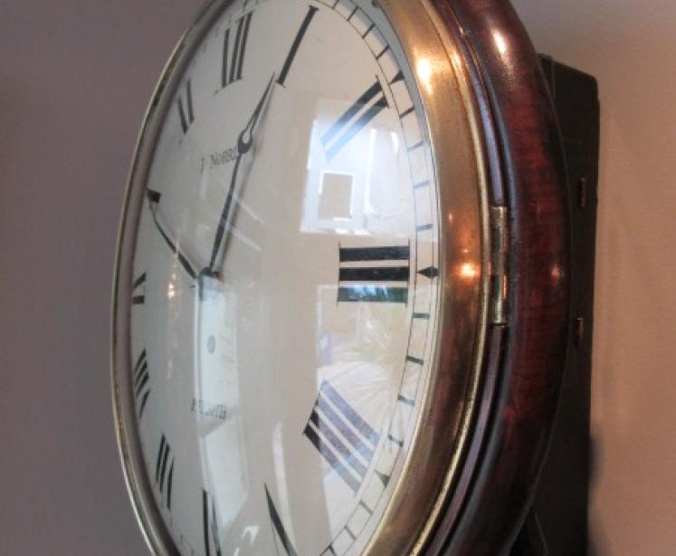 Mid 19th Century Single Fusee Wall Clock - Image 5