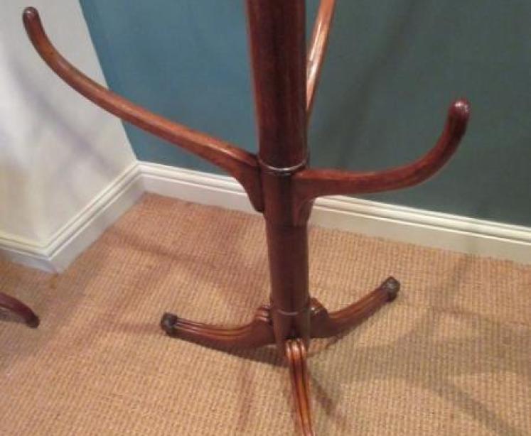 Early Victorian Mahogany Coat & Hat Hall Stand - Image 3