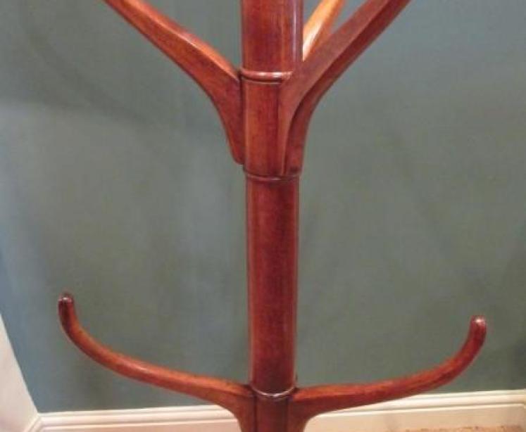 Early Victorian Mahogany Coat & Hat Hall Stand - Image 5