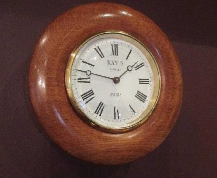Victorian Station Master's Kay's of Paris Wall Clock - Image 1