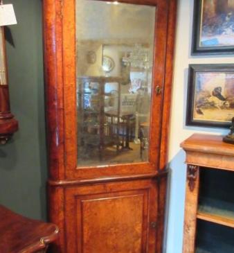 Superb George I Period Walnut Double Corner Cupboard
