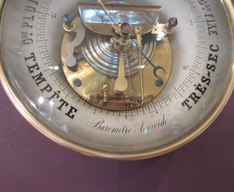 19th Century French Skeletonised Marine Barometer - Image 4