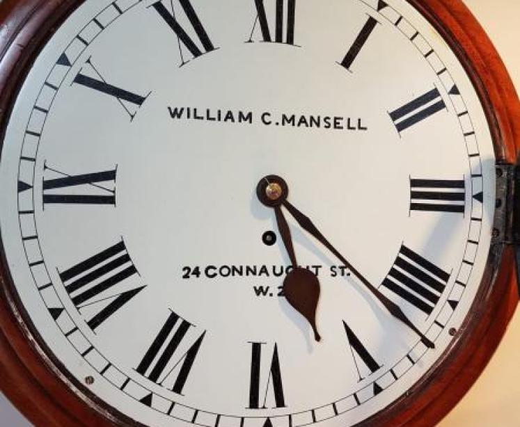 Late Victorian 8 Day Single Fusse Dial Clock - Image 3