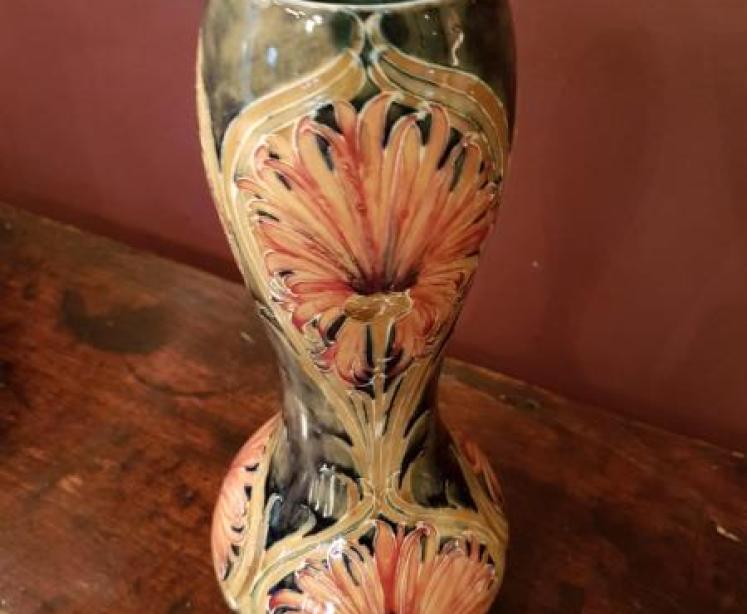 Early Moorcroft Cornflower Shaped Vase - Image 5