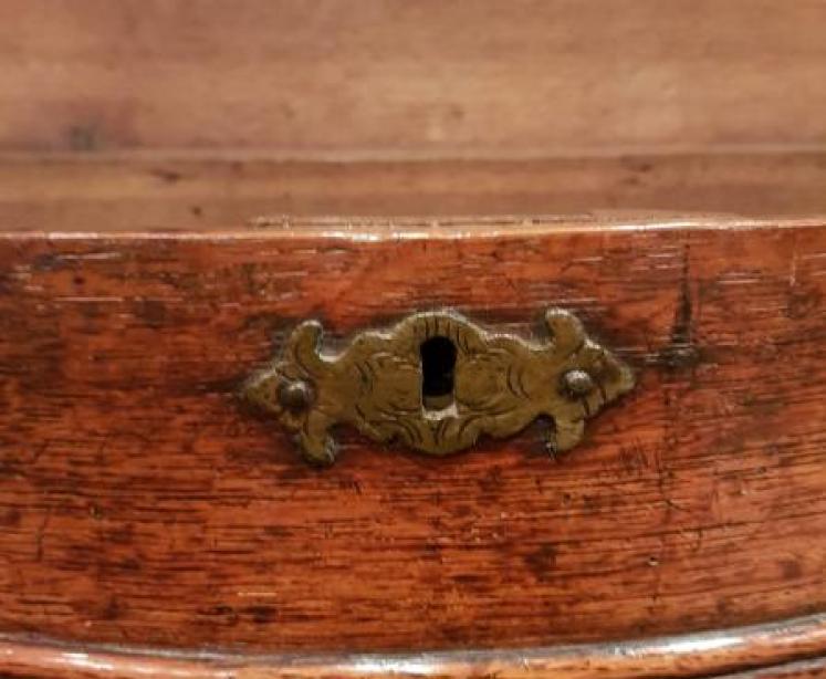 Small George II Oak Semi Circular Gaming Table - Image 2