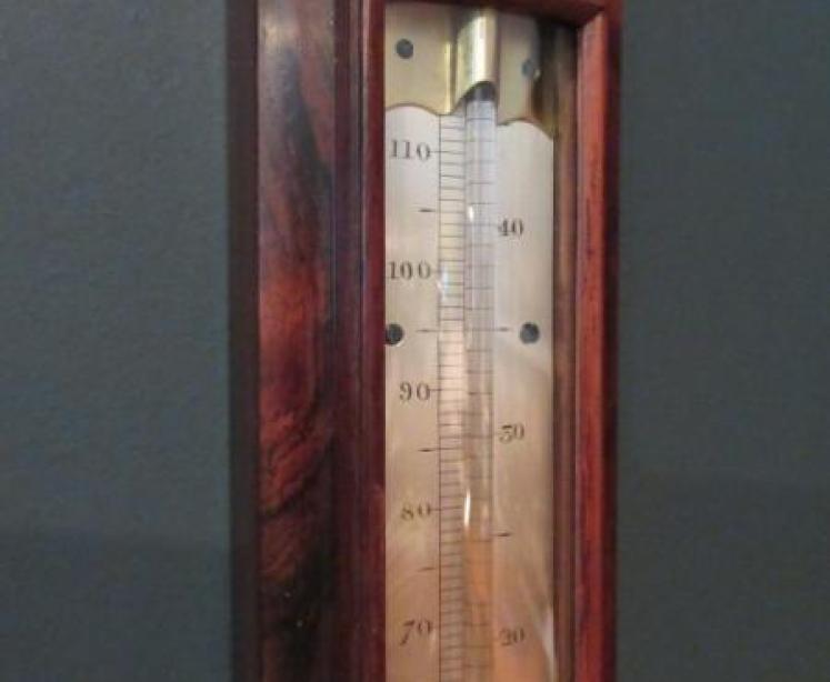 Fine Regency Period London Bow Fronted Stick Barometer - Image 3