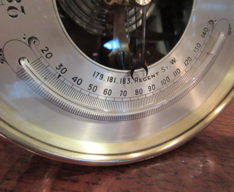 Superb Victorian Skeletonised Desktop Marine Barometer - Image 2