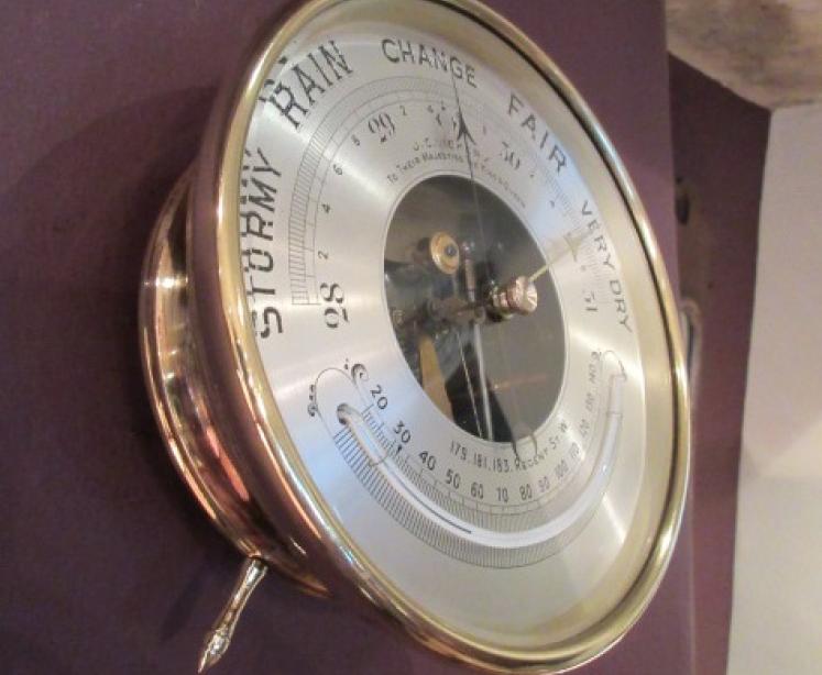 Superb Victorian Skeletonised Desktop Marine Barometer - Image 5