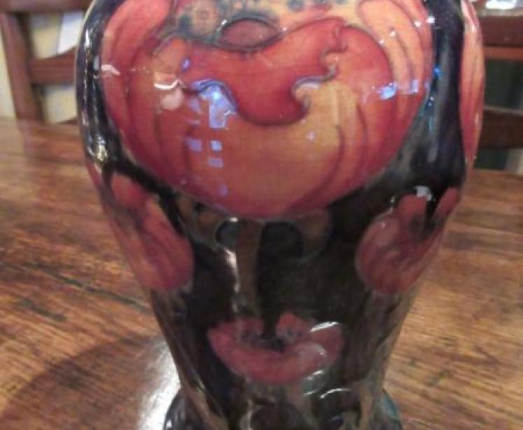 Early Moorcroft Big Poppy Baluster Shaped Vase - Image 2