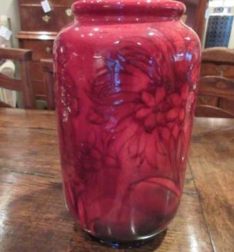 Moorcroft Cornflower Flambe Glazed Exhibition Vase