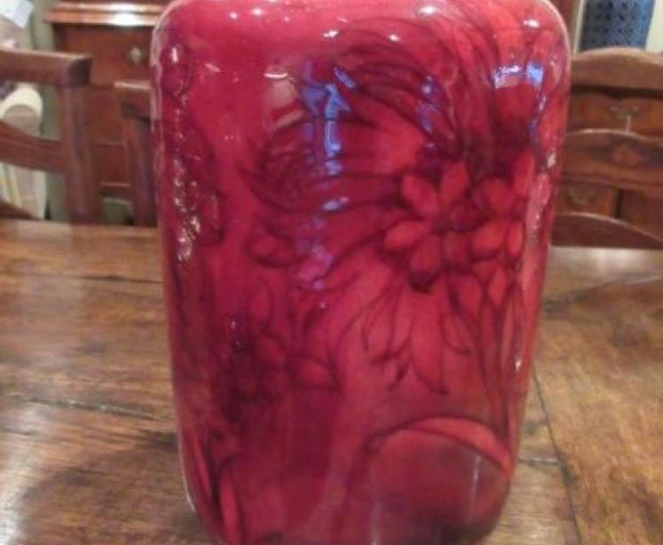 Moorcroft Cornflower Flambe Glazed Exhibition Vase - Image 1