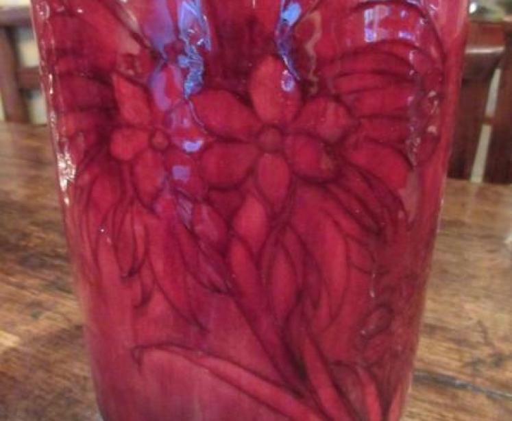 Moorcroft Cornflower Flambe Glazed Exhibition Vase - Image 2