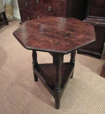 Small George II Period Oak Cricket Table