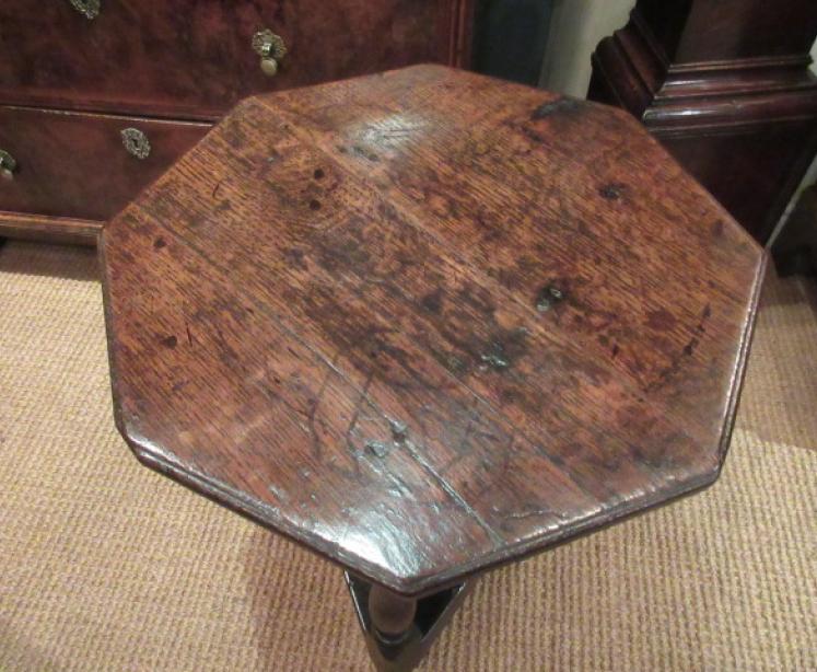 Small George II Period Oak Cricket Table - Image 2
