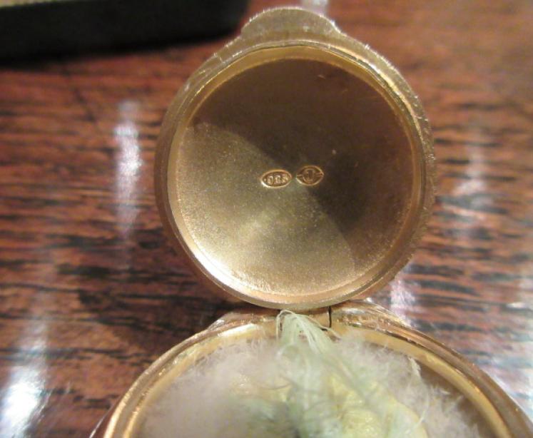 Fine Edwardian Period Silver & Enamel Rouge Pot & Mirror Set - Image 5