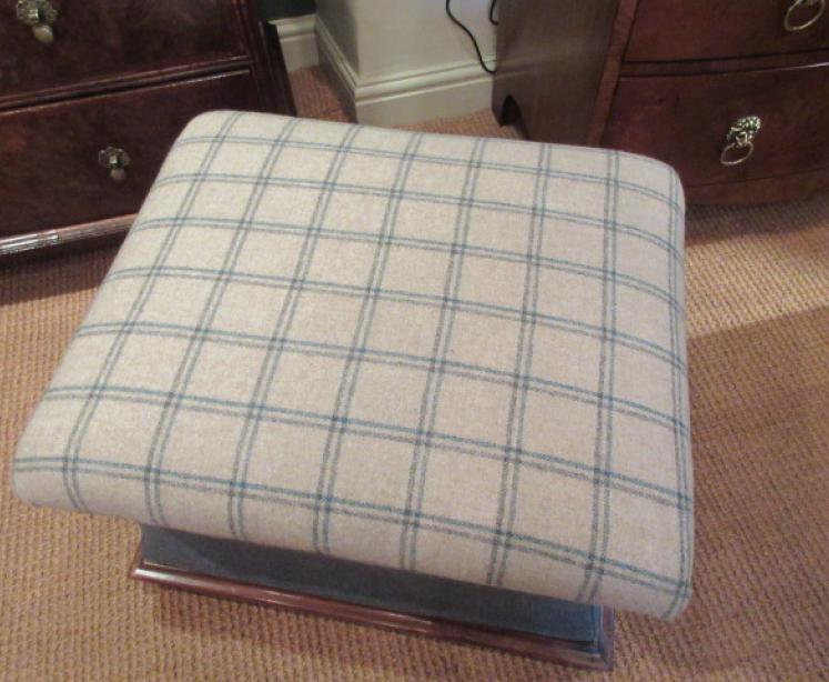 Mid Victorian Upholstered Shaped Ottoman - Image 2