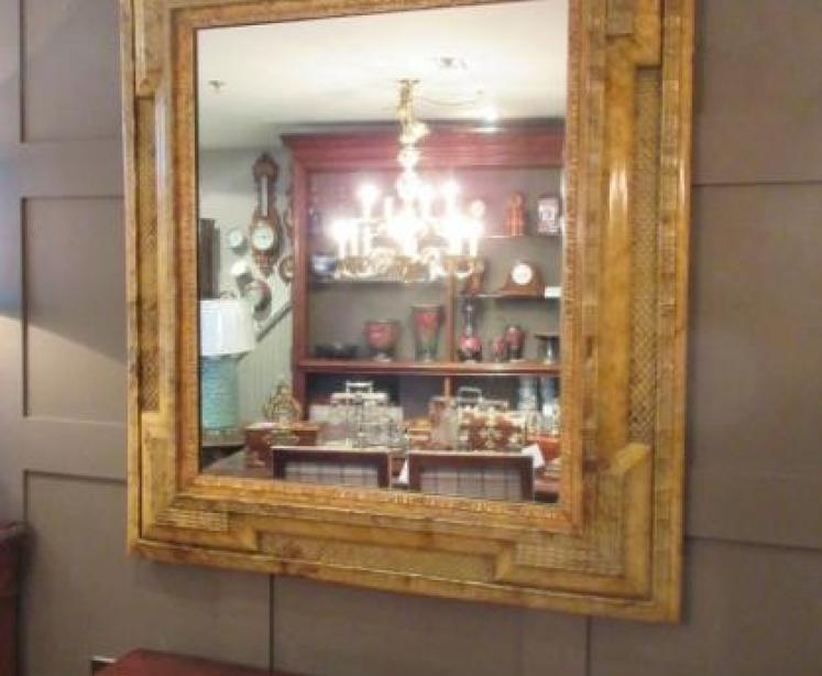 Impressive Mid Victorian Simulated Tortoiseshell Mirror - Image 1