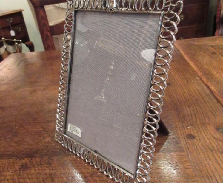 Large Victorian Silver Pierced Surround Photo Frame - Image 5