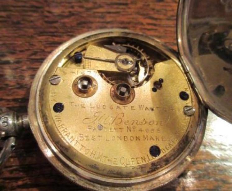 Victorian Solid Silver Benson of London Pocket Watch - Image 4