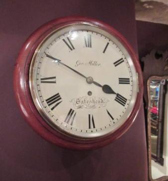 Top Quality Mid Victorian Fusee 10" Dial Wall Clock
