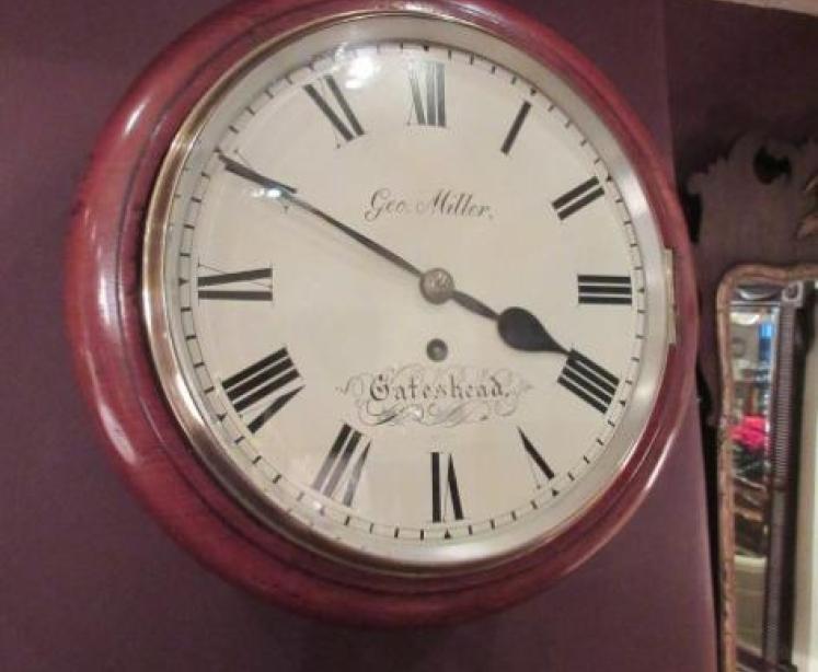 Top Quality Mid Victorian Fusee 10" Dial Wall Clock - Image 1