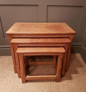 Nest of Mouseman Occasional Tables