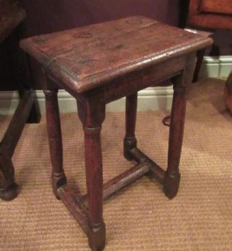 George II Period Oak Joint Stool