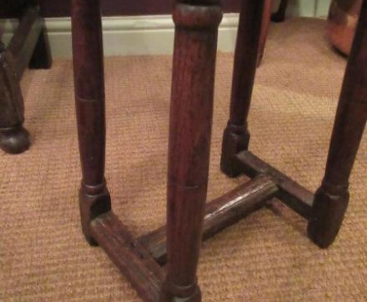 George II Period Oak Joint Stool - Image 3