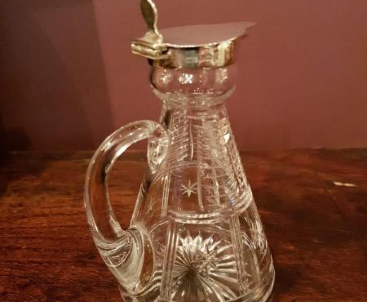 Silver and Cut Crystal Whiskey Noggin - Image 2