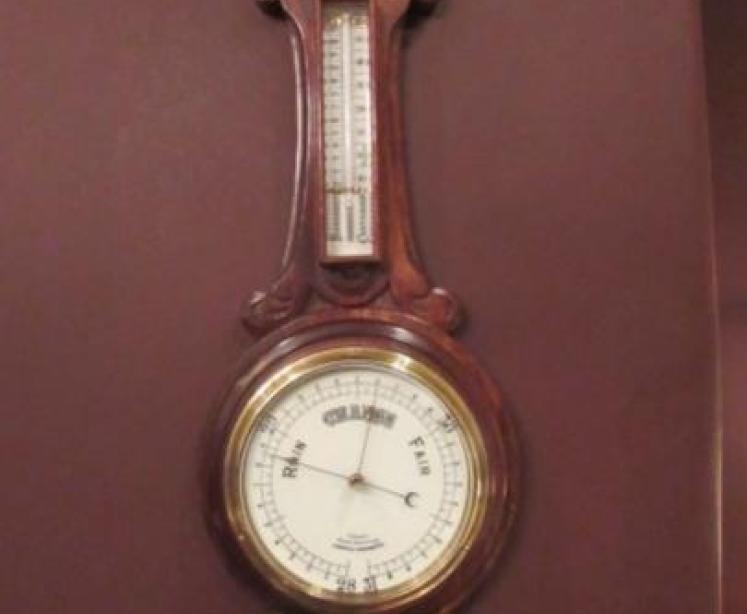 Victorian Polished Oak 'Rapid Indicating' Banjo Barometer - Image 1