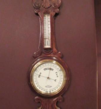 Victorian Polished Oak 'Rapid Indicating' Banjo Barometer