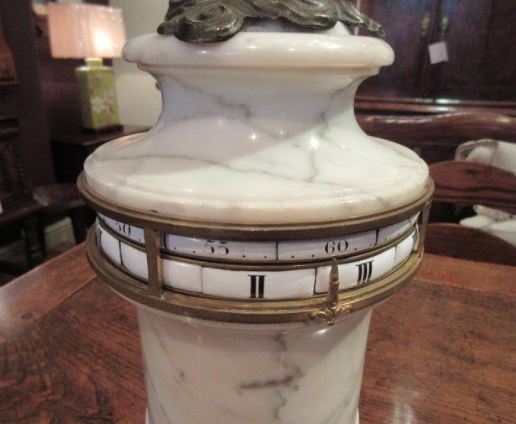 Superb Rare 19th Century Marble Rotating Clock - Image 3
